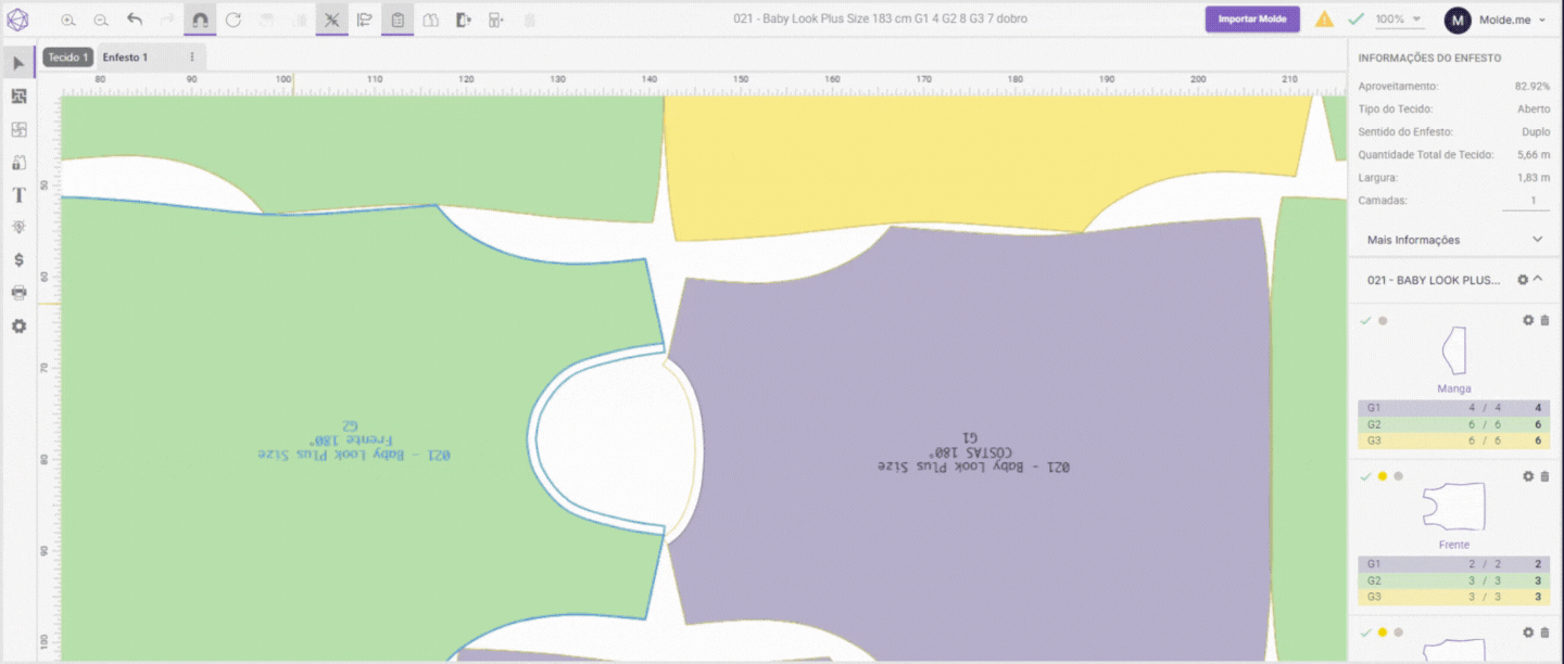 Passo a passo para colocar texto no painel do encaixe