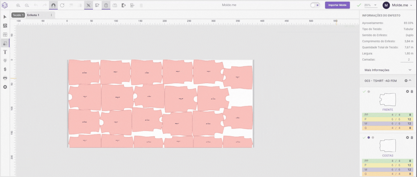 Executado o encaixe novamente.